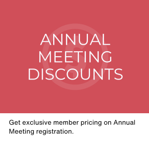 Enjoy member discounts for the annual meeting.